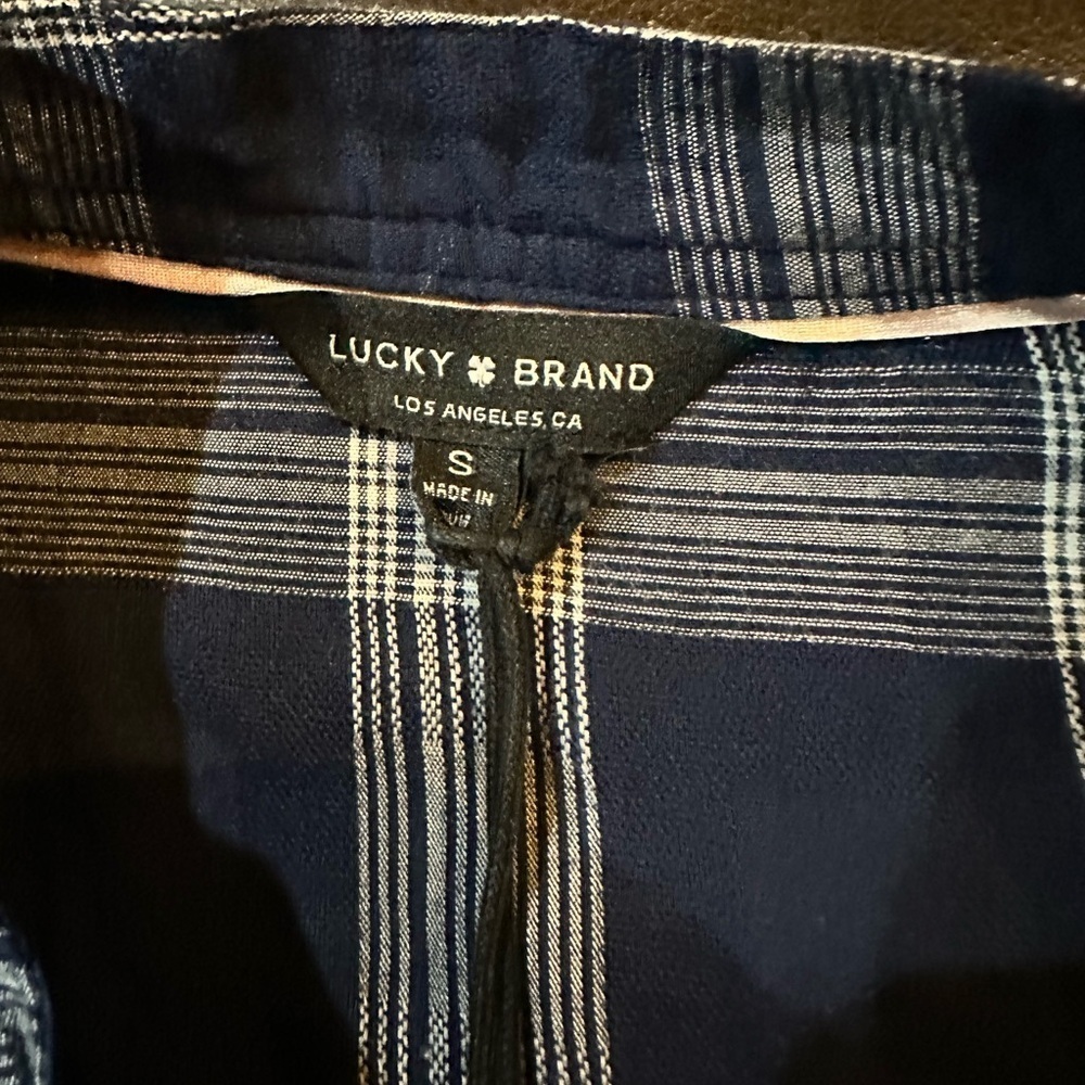 Lucky Brand Blue Checkered Shirt - Picture 2 of 4